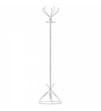 Вешалка-стойка "Ажур-2", 1,89 м, основание 46 см, 5 крючков, металл, белая