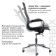 Кресло руководителя PREMIUM Net EX-533, хром, сетка, черное. Фото товара с разных ракурсов.