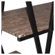 Стол на металлокаркасе BRABIX LOFT CD-004, 1200х535х1110 мм, 3 полки, цвет морёный дуб, 641218. Фото товара с разных ракурсов.