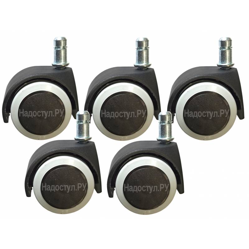 Упаковка универсальных колесиков на полиуретановой основе (5шт) главное фото