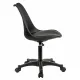 Кресло стул  "Eames MG-310 PL", пластик черный, экокожа черная, 532927. Фото товара с разных ракурсов.