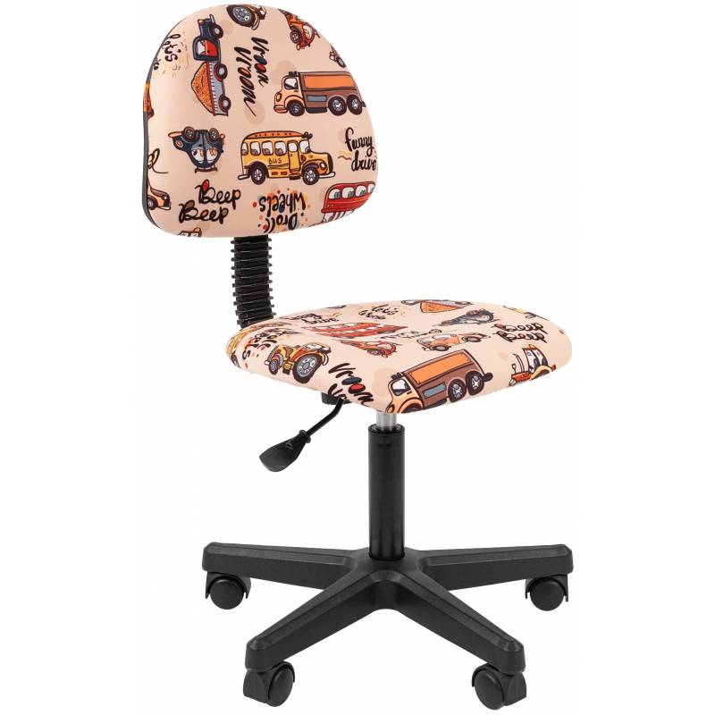 Кресло 104 Kids Черный пластик (ткань велюр Автобус) главное фото